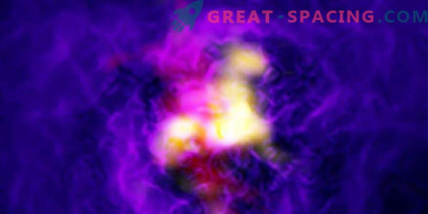 Het gigantische zwarte gat voedt de kosmische fontein
