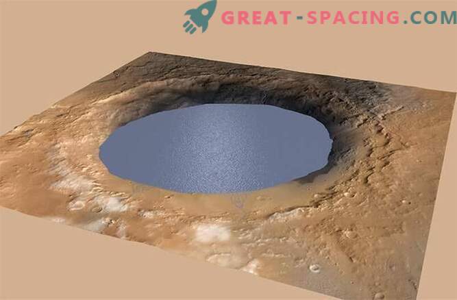De krater van Mount Sharp op Mars is de resten van een oud meer